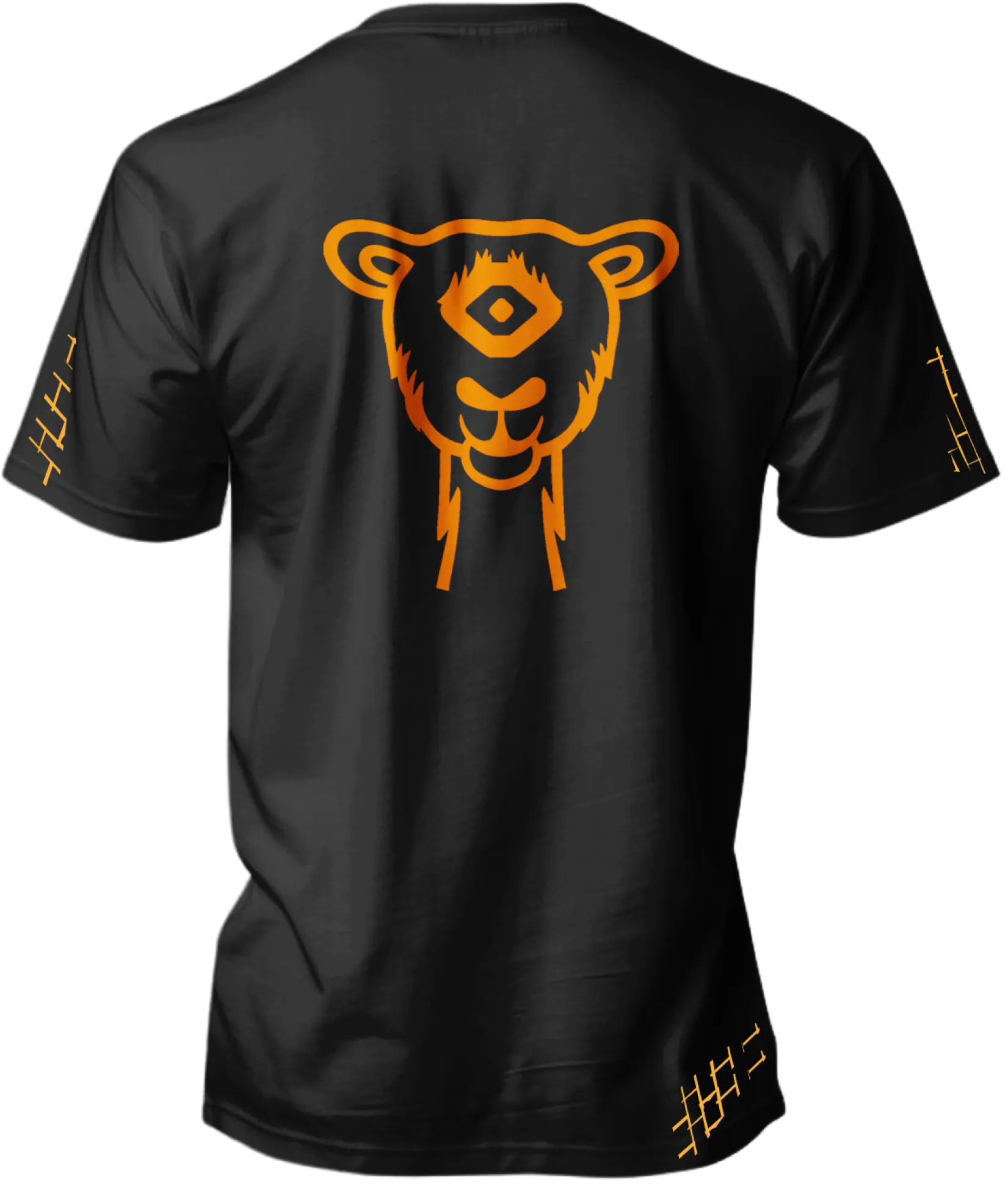 Dos du T-shirt noir Horus avec tête de bélier