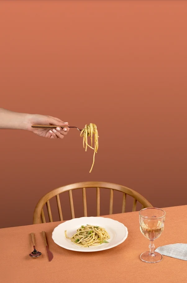 Détail gastronomique mis en scène